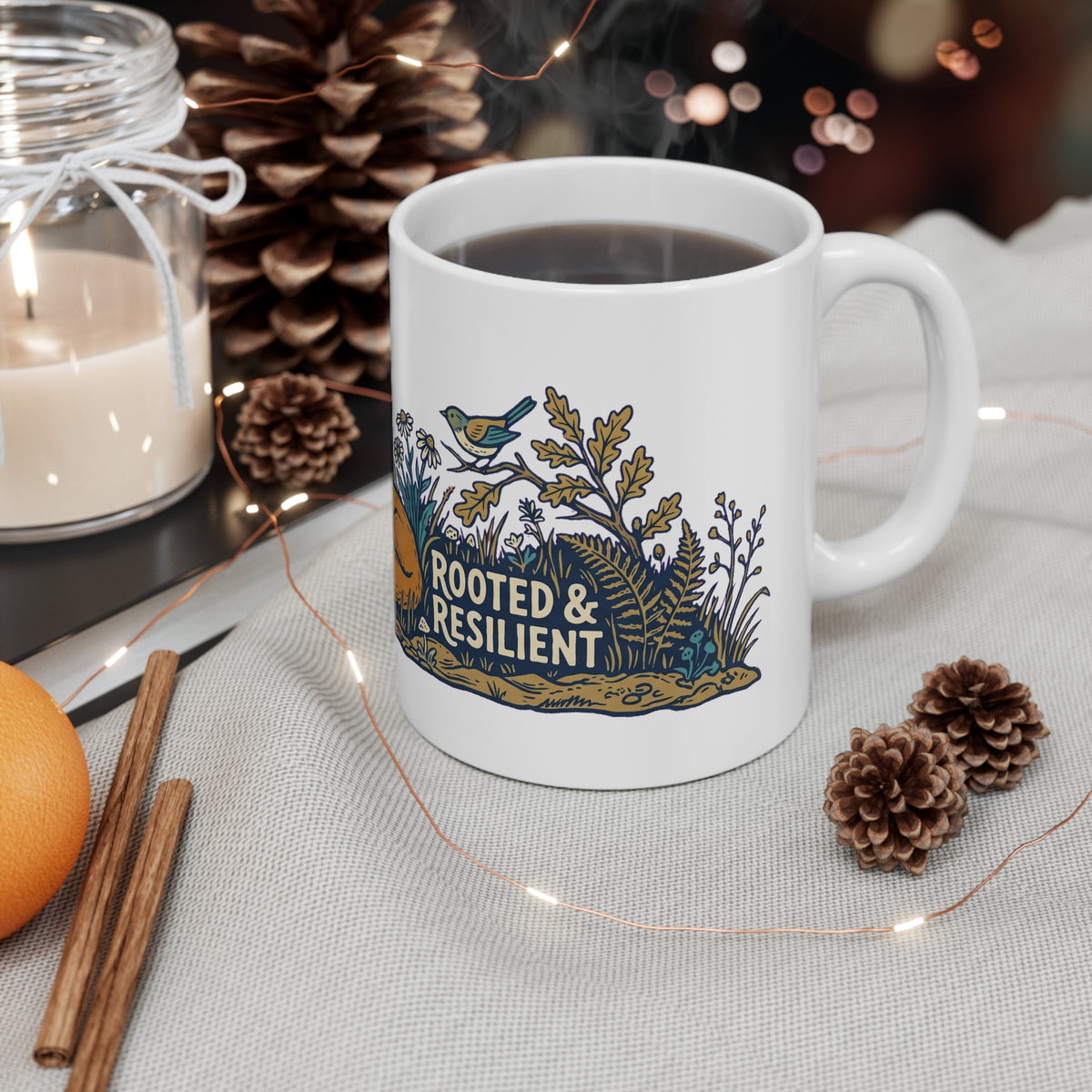 Original hand-drawn designs inspired by nature and the outdoors, from Evergreen Tees. The Rooted & Resilient Sleeping Fox design, made to order by Evergreen…