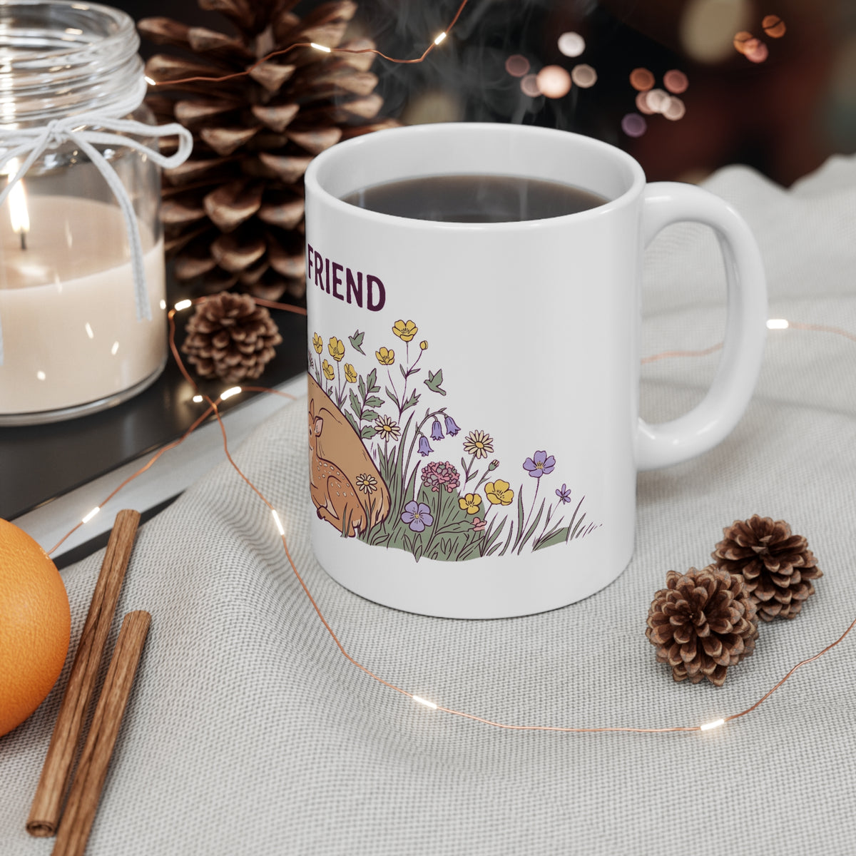 Doe & Fawn Wildflower Meadow - Mug 11oz