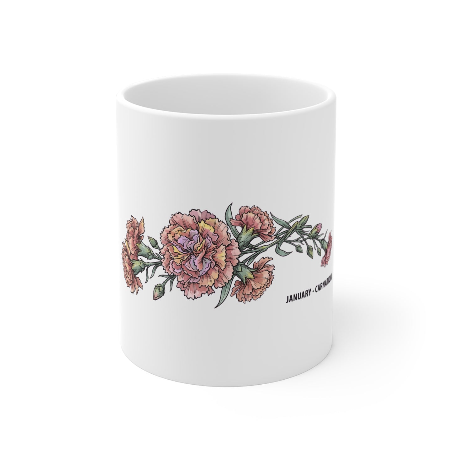 Birth Month Flower 01 - Mug 11oz
