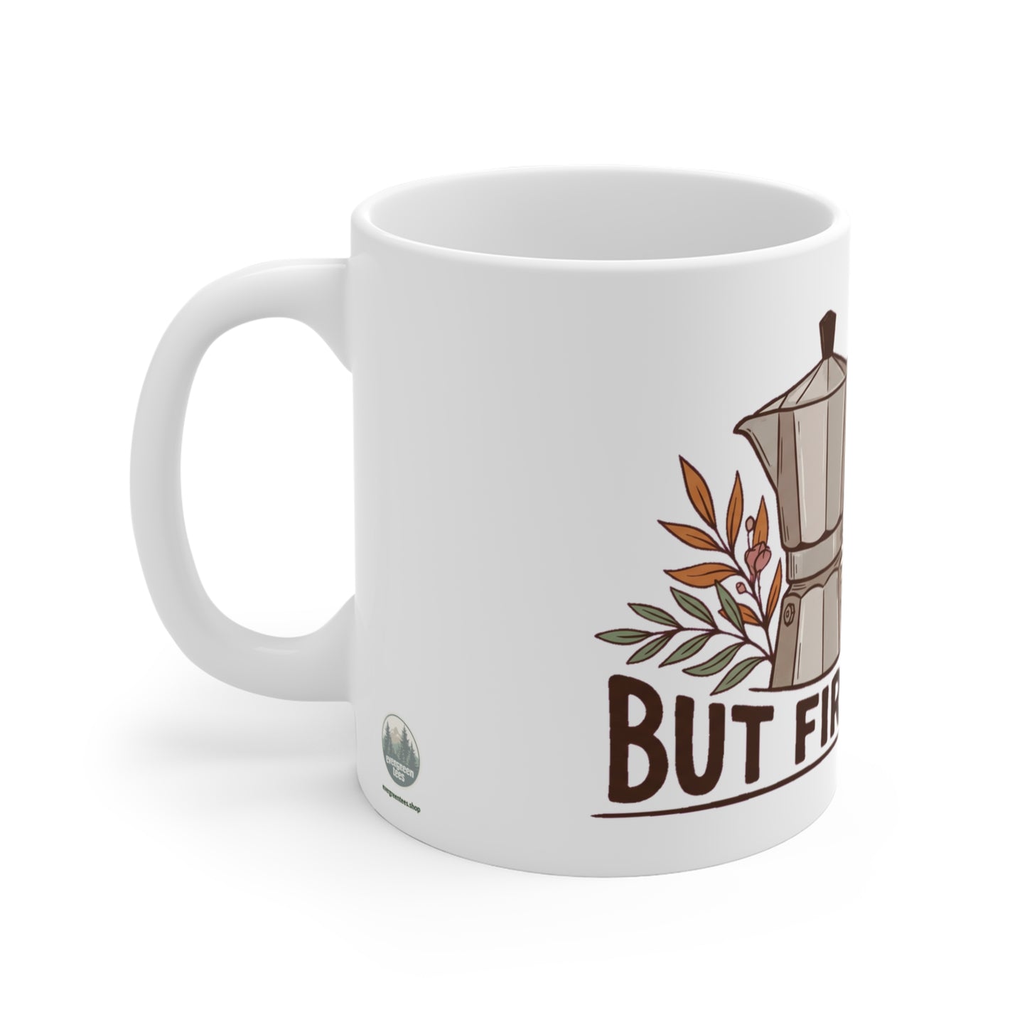 But First Coffee Poppy Daisy Sparrow - Mug 11oz
