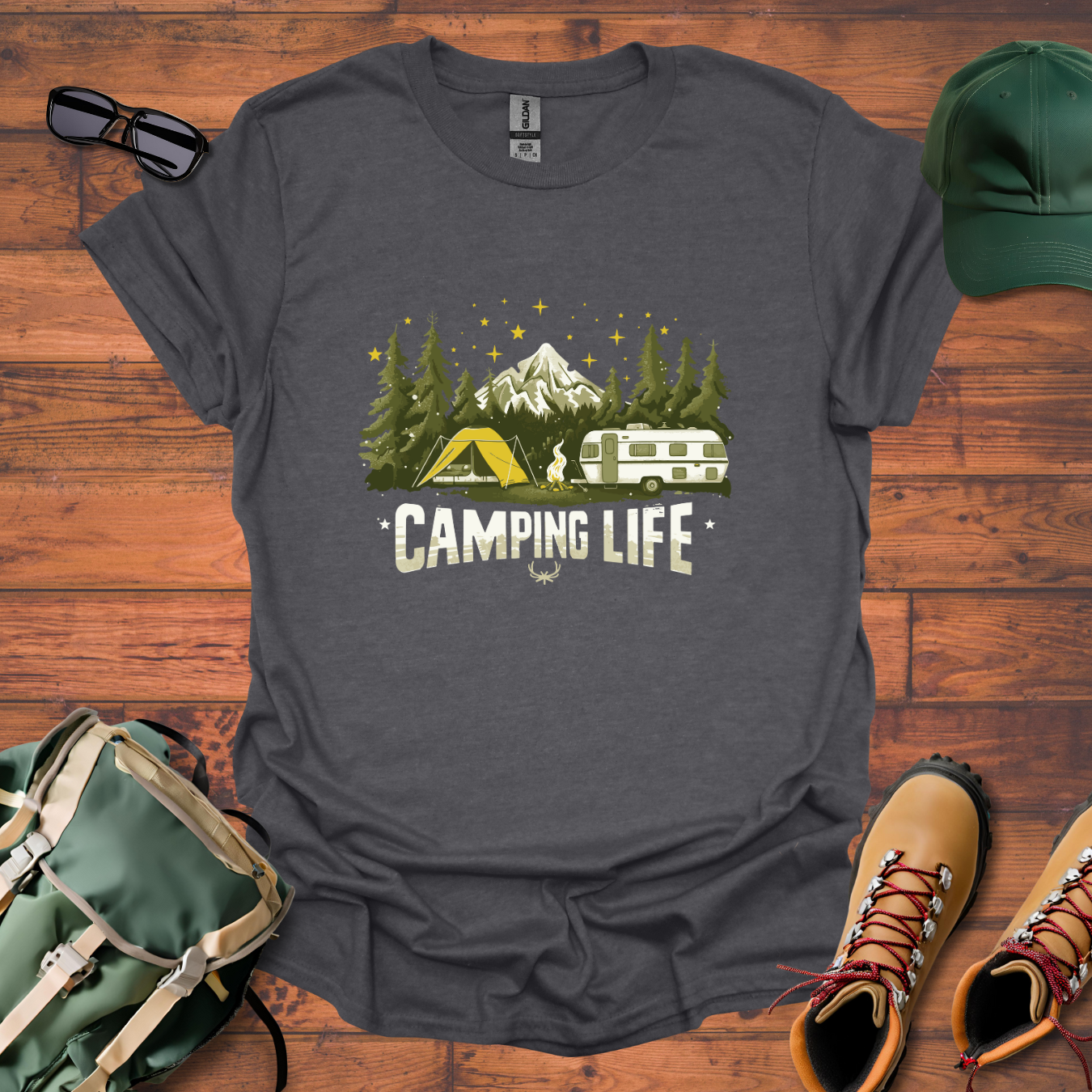 Camping Life 7 Tee - Unisex Softstyle T-Shirt