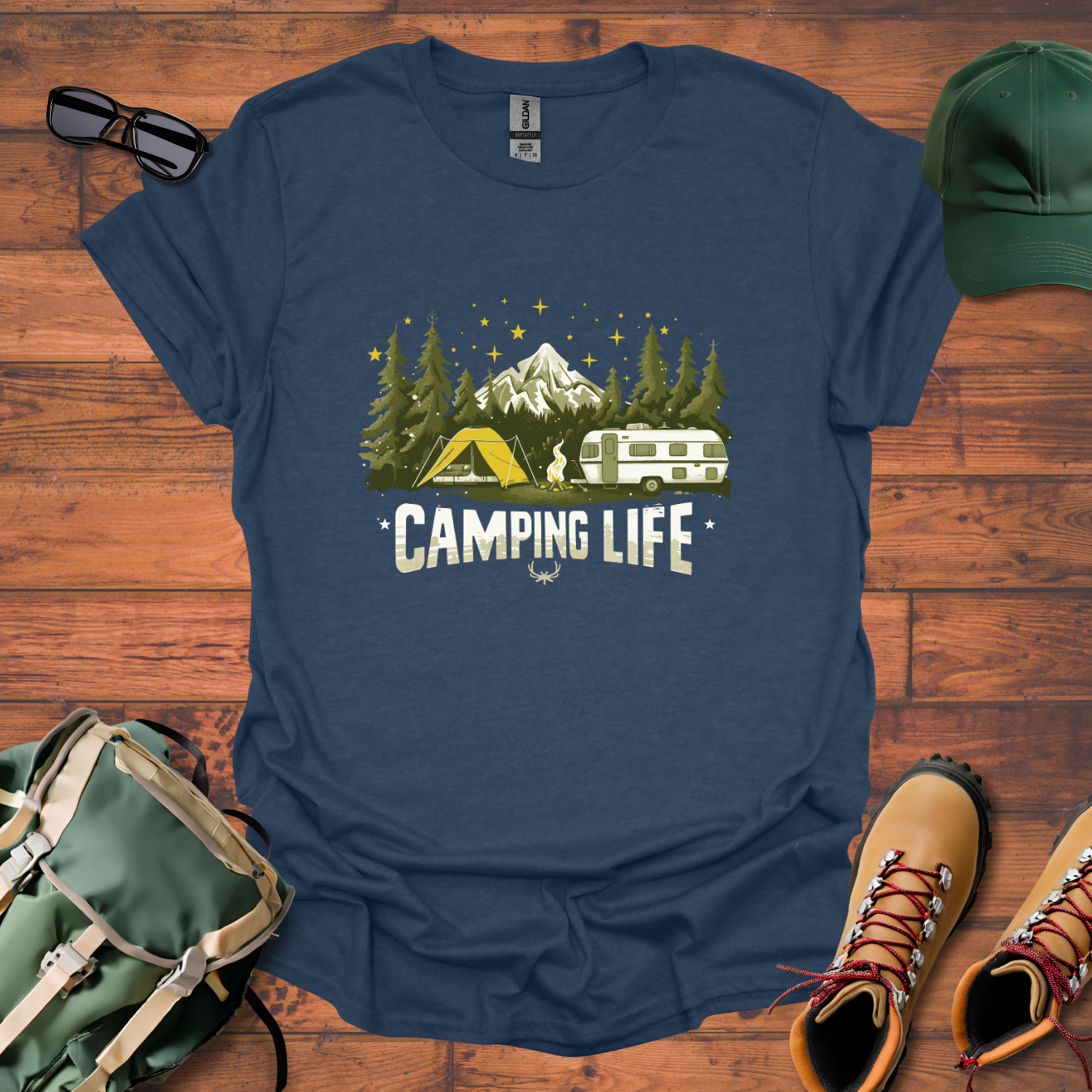 Camping Life 7 Tee - Unisex Softstyle T-Shirt