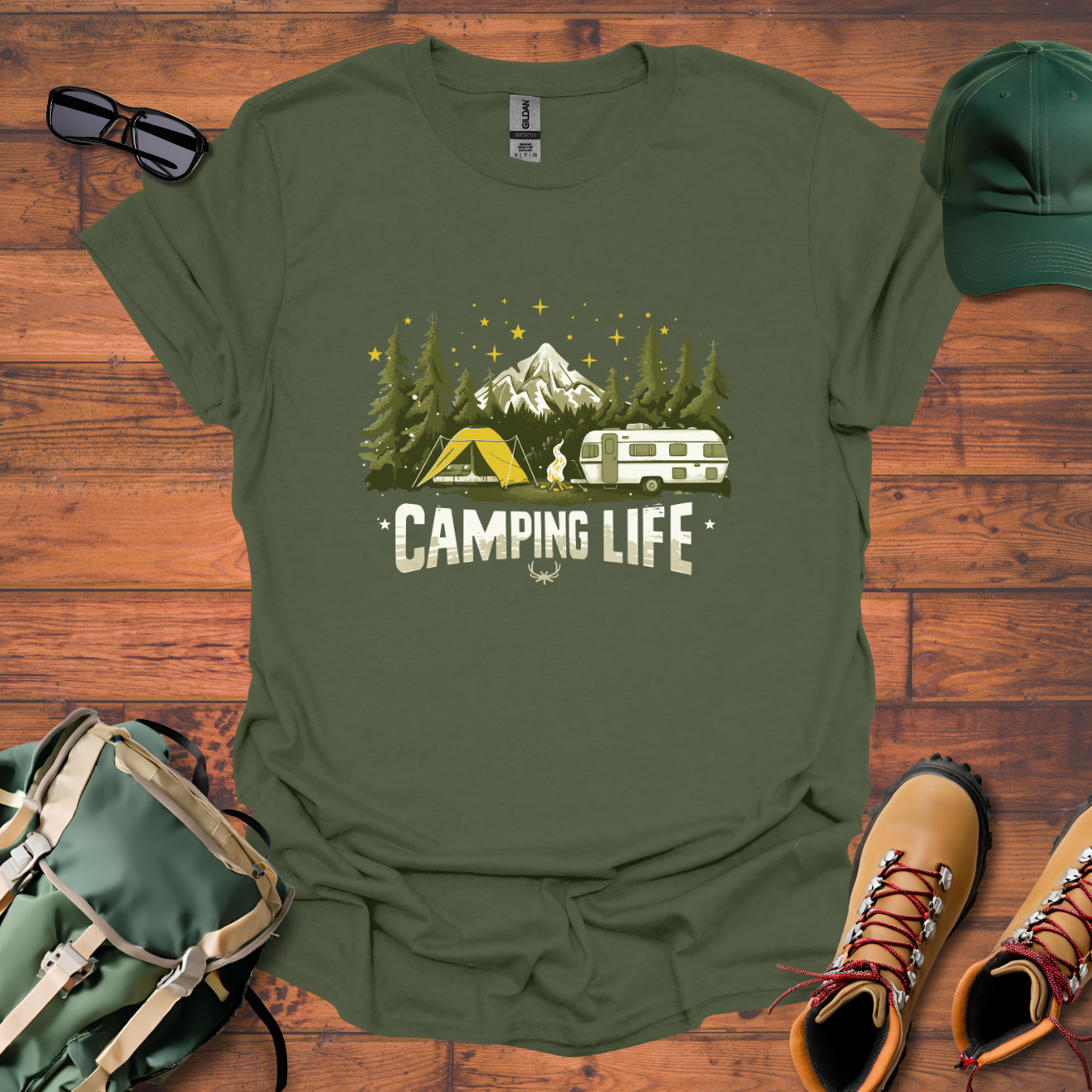 Camping Life 7 Tee - Unisex Softstyle T-Shirt