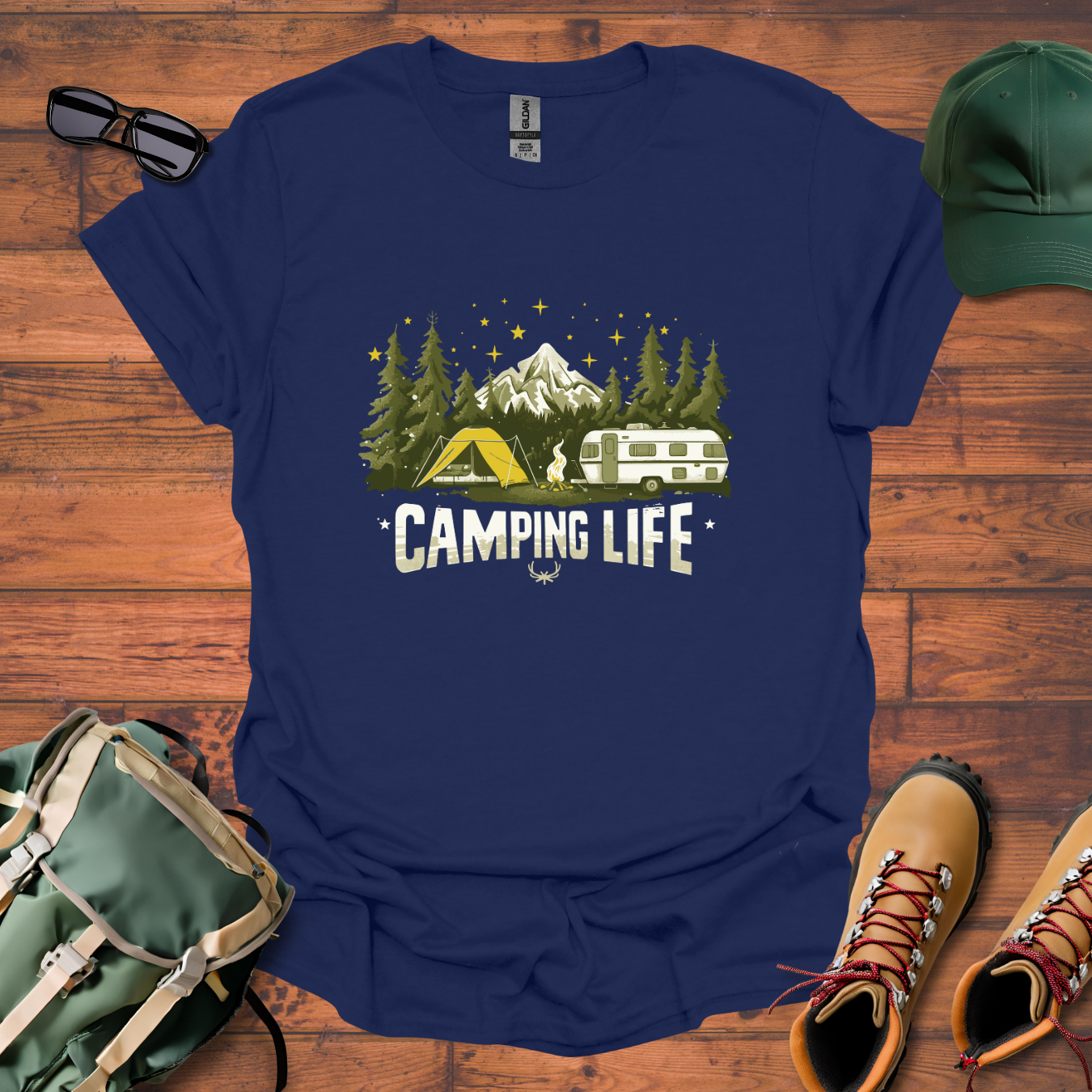 Camping Life 7 Tee - Unisex Softstyle T-Shirt