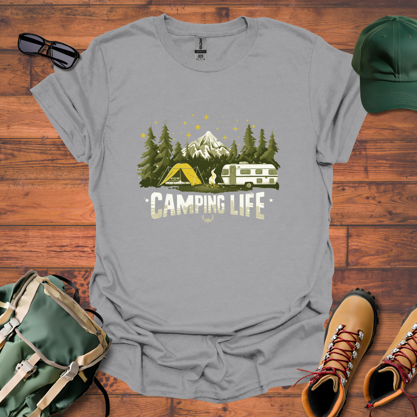 Camping Life 7 Tee - Unisex Softstyle T-Shirt