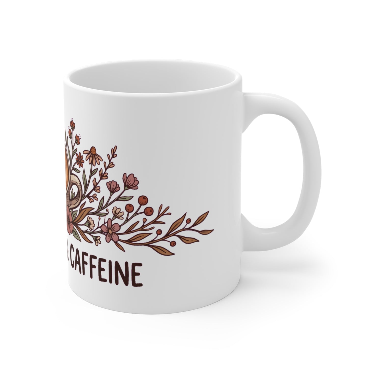 Wildflowers & Caffeine Latte Art - Mug 11oz