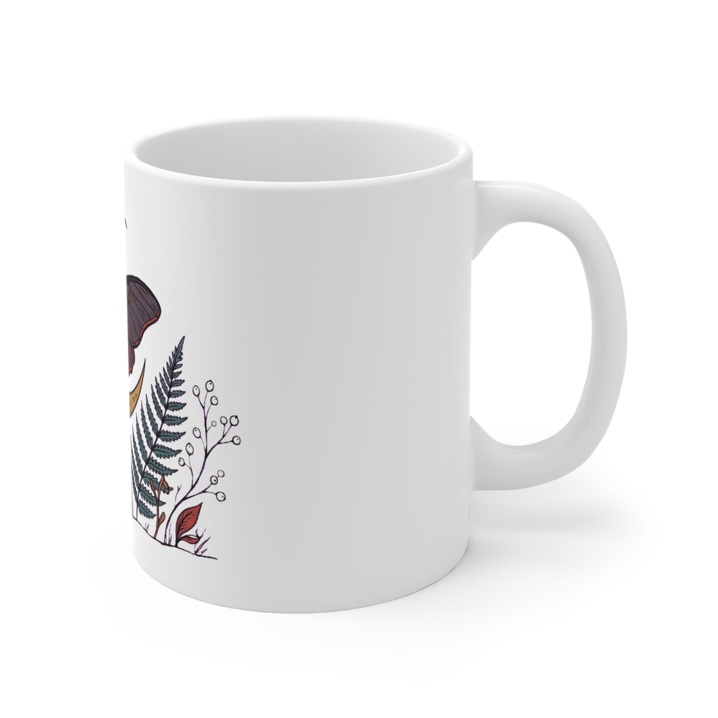 Luna Moth & Crescent Moon Ferns - Mug 11oz