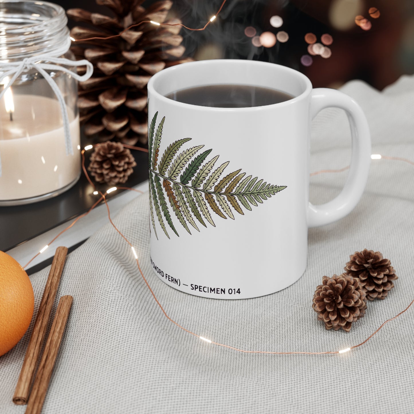 Western Sword Fern Frond - Mug 11oz