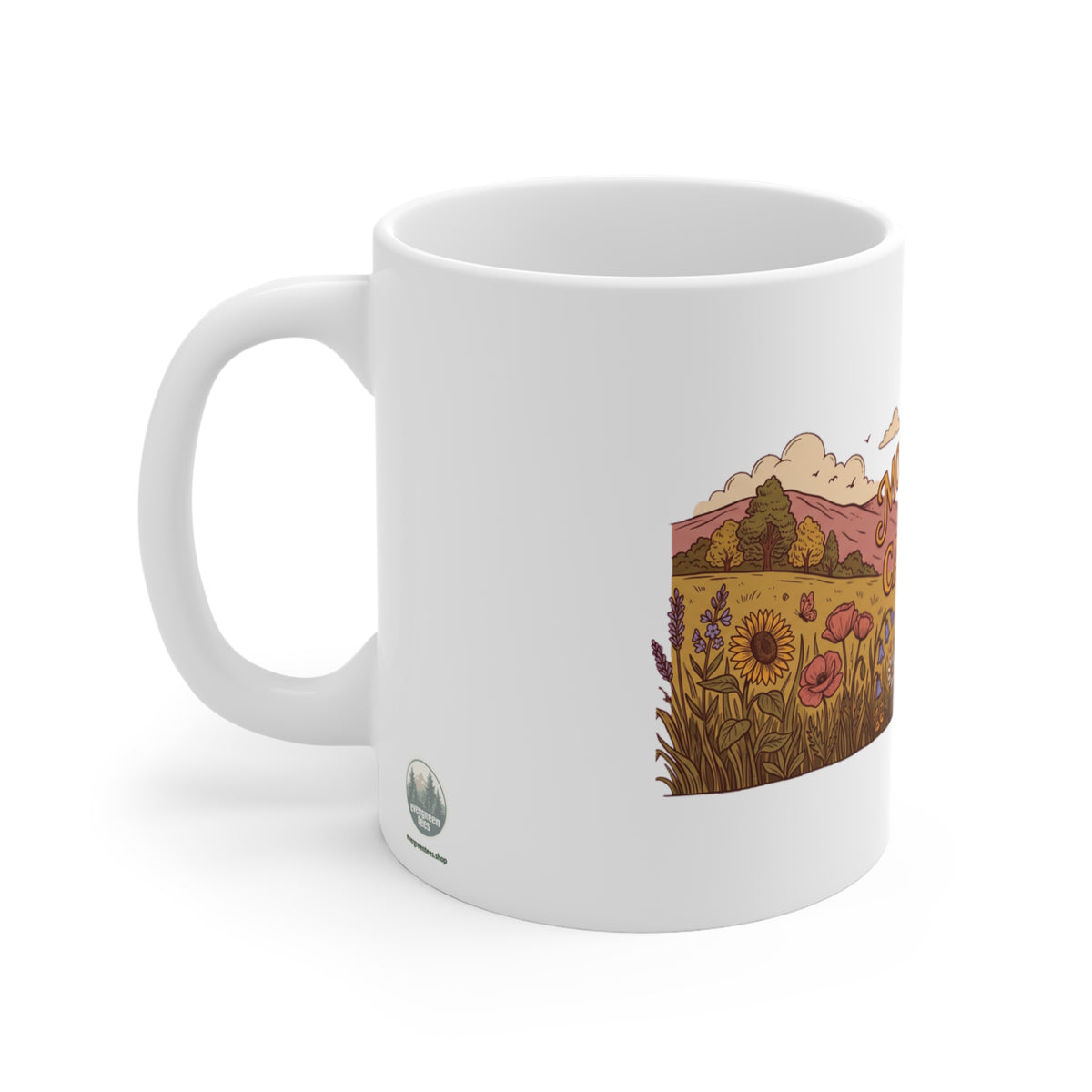 The Mountains Are Calling Sunflower Meadow - Mug 11oz
