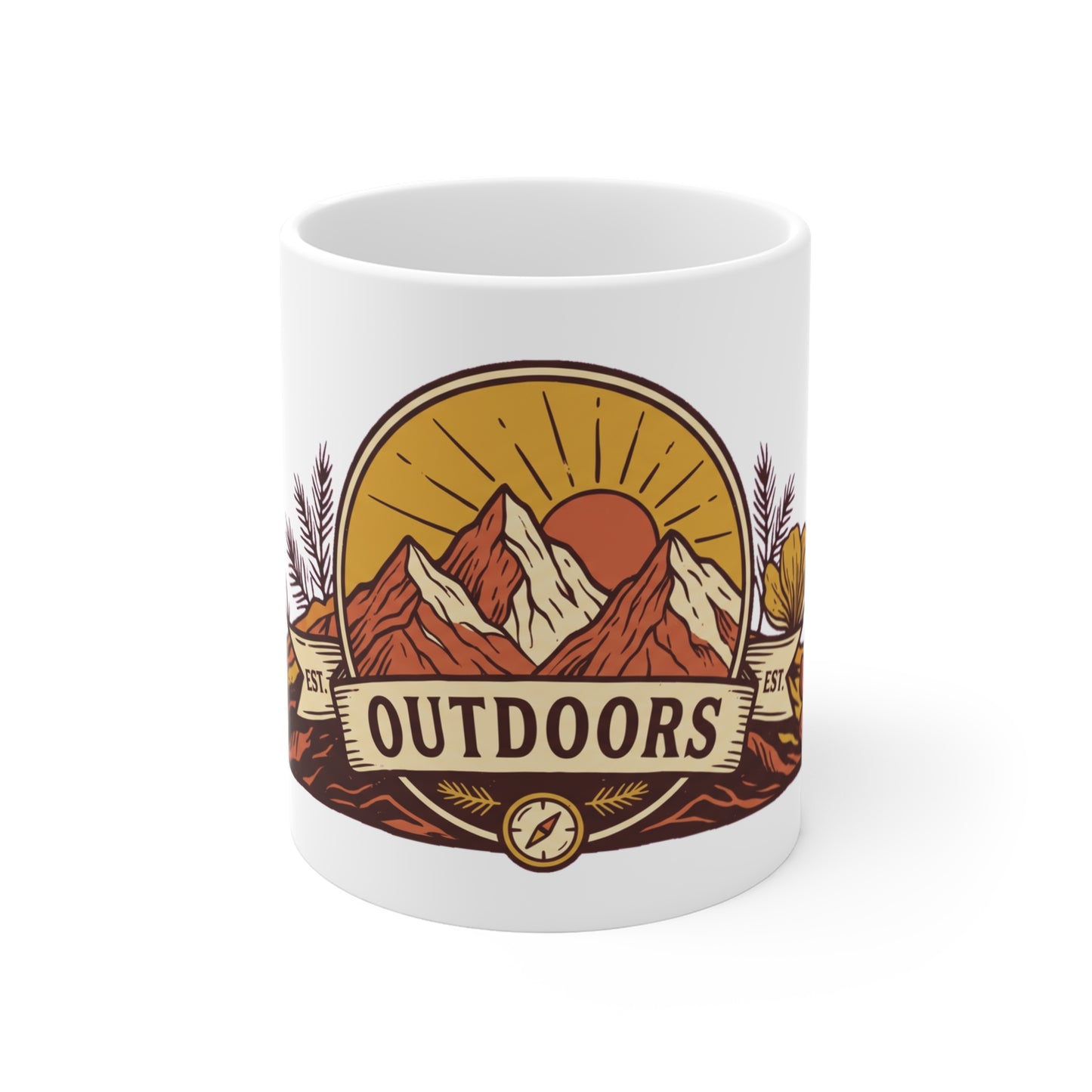 Original hand-drawn designs inspired by nature and the outdoors, from Evergreen Tees. The Take the Long Way Trail Badge design, made to order by Evergreen Tees.