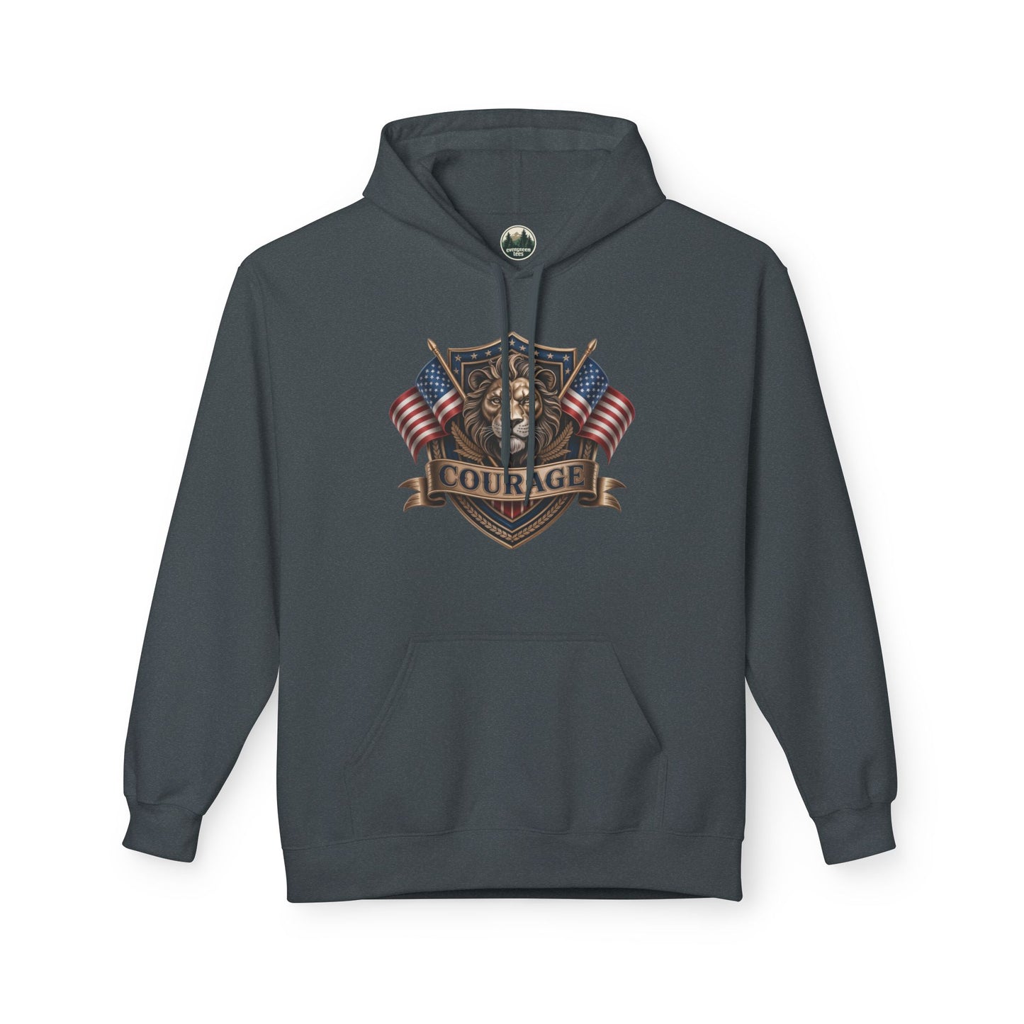 Courage Lion - Unisex Midweight Softstyle Fleece Hoodie
