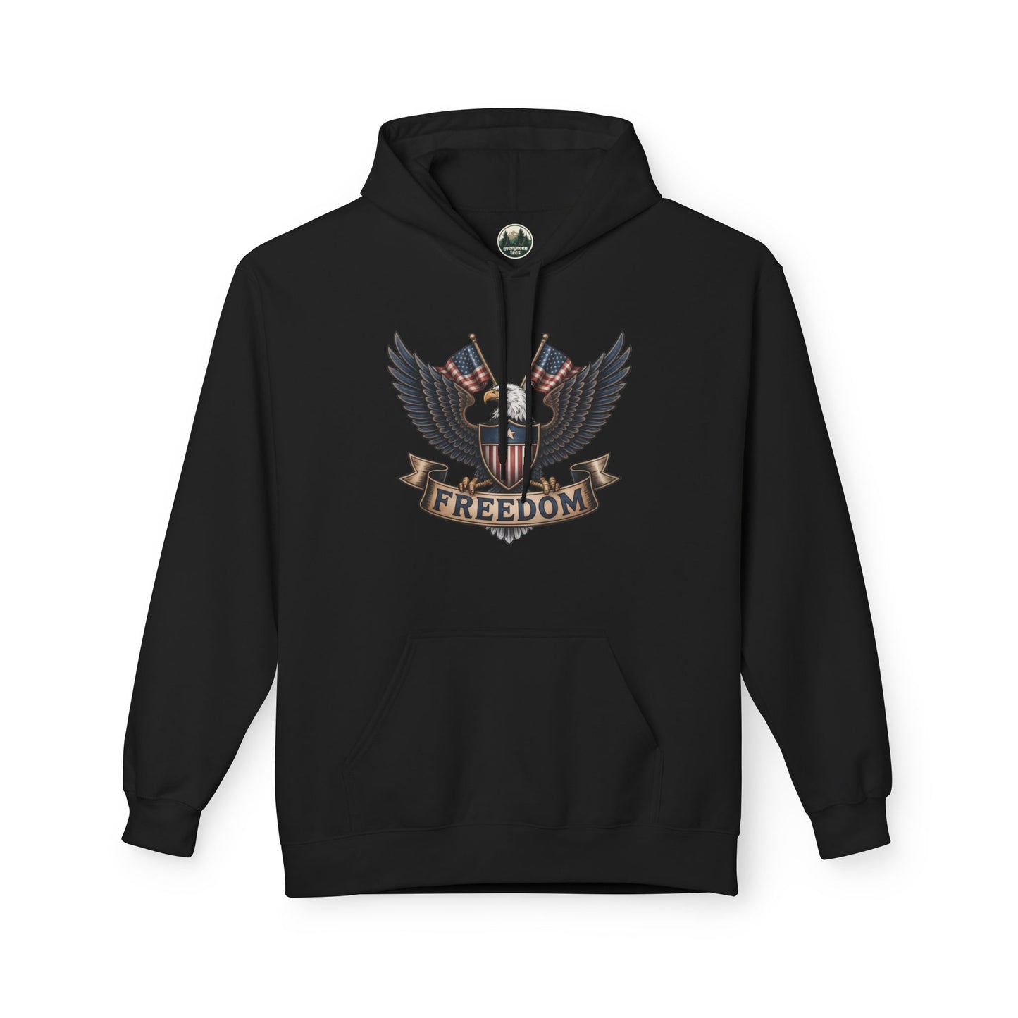 Freedom Eagle - Unisex Midweight Softstyle Fleece Hoodie