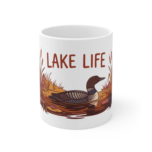 Original hand-drawn designs inspired by nature and the outdoors, from Evergreen Tees. The Lake Life 01 design, made to order by Evergreen Tees.