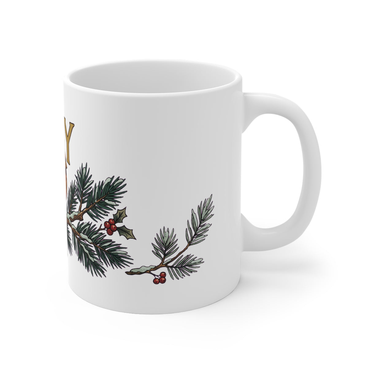 Cardinal Joy Pine Branch - Mug 11oz