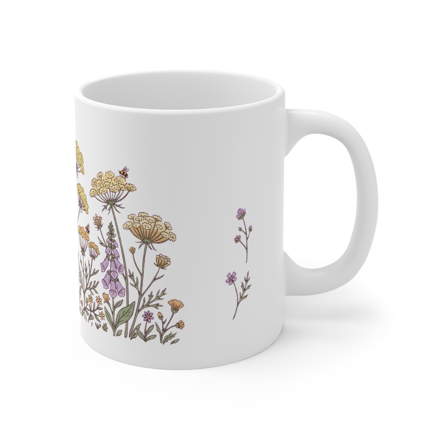 Foxglove & Yarrow Wildflower Meadow - Mug 11oz