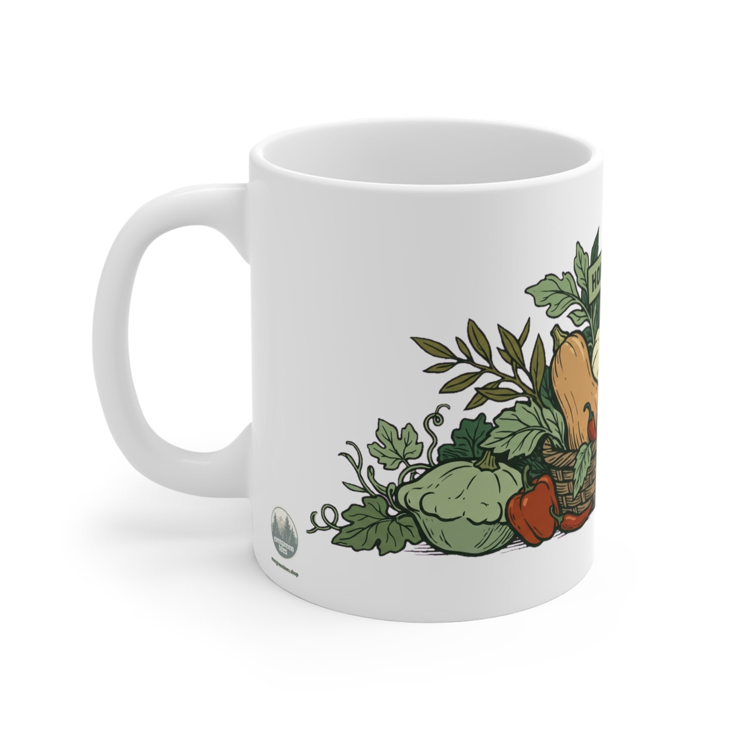 Homegrown Garden Harvest Basket - Mug 11oz