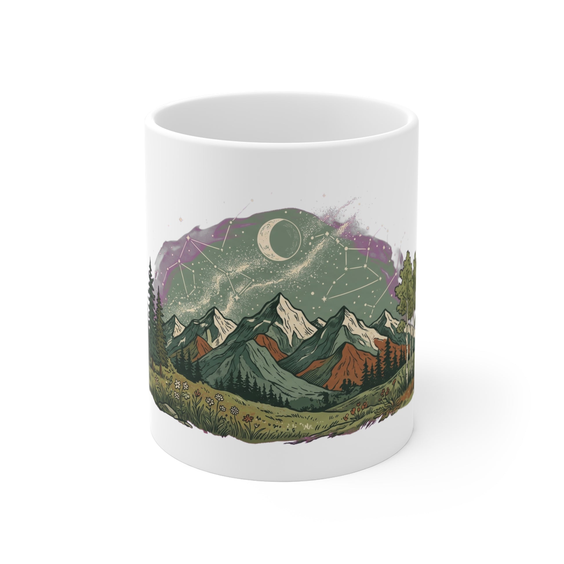 Discover nature graphic apparel inspired by forests, mountains, and outdoor adventure. Printed on demand just for you. The Celestial Mountain Meadow design,…