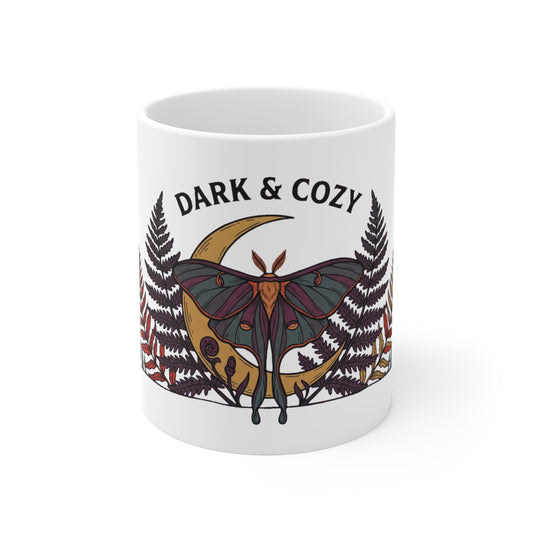 Dark & Cozy Luna Moth Moon - Mug 11oz