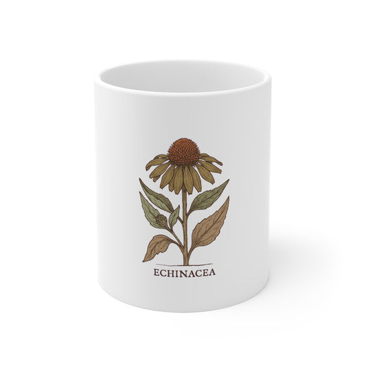 Echinacea Coneflower Botanical - Mug 11oz