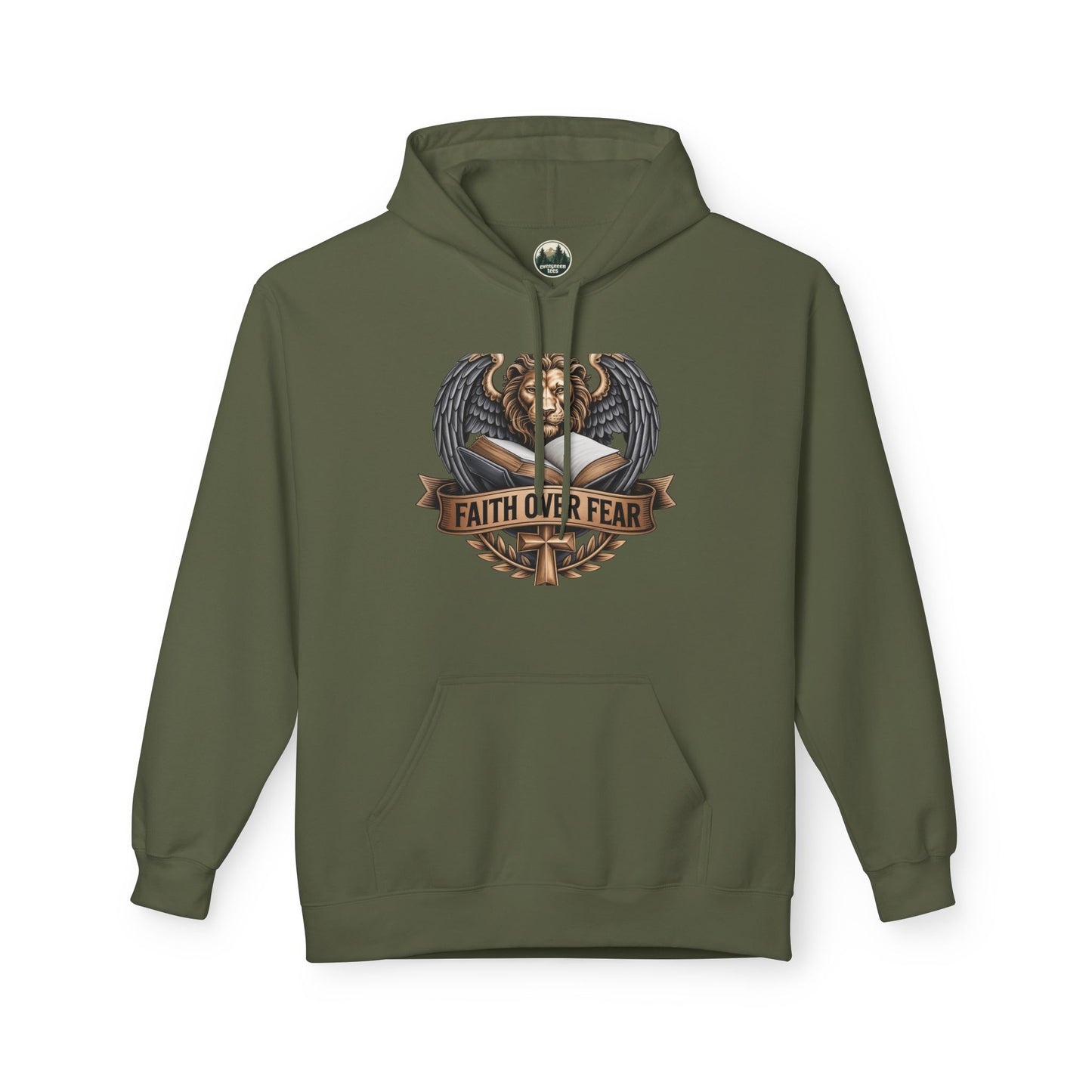 Faith Over Fear - Unisex Midweight Softstyle Fleece Hoodie