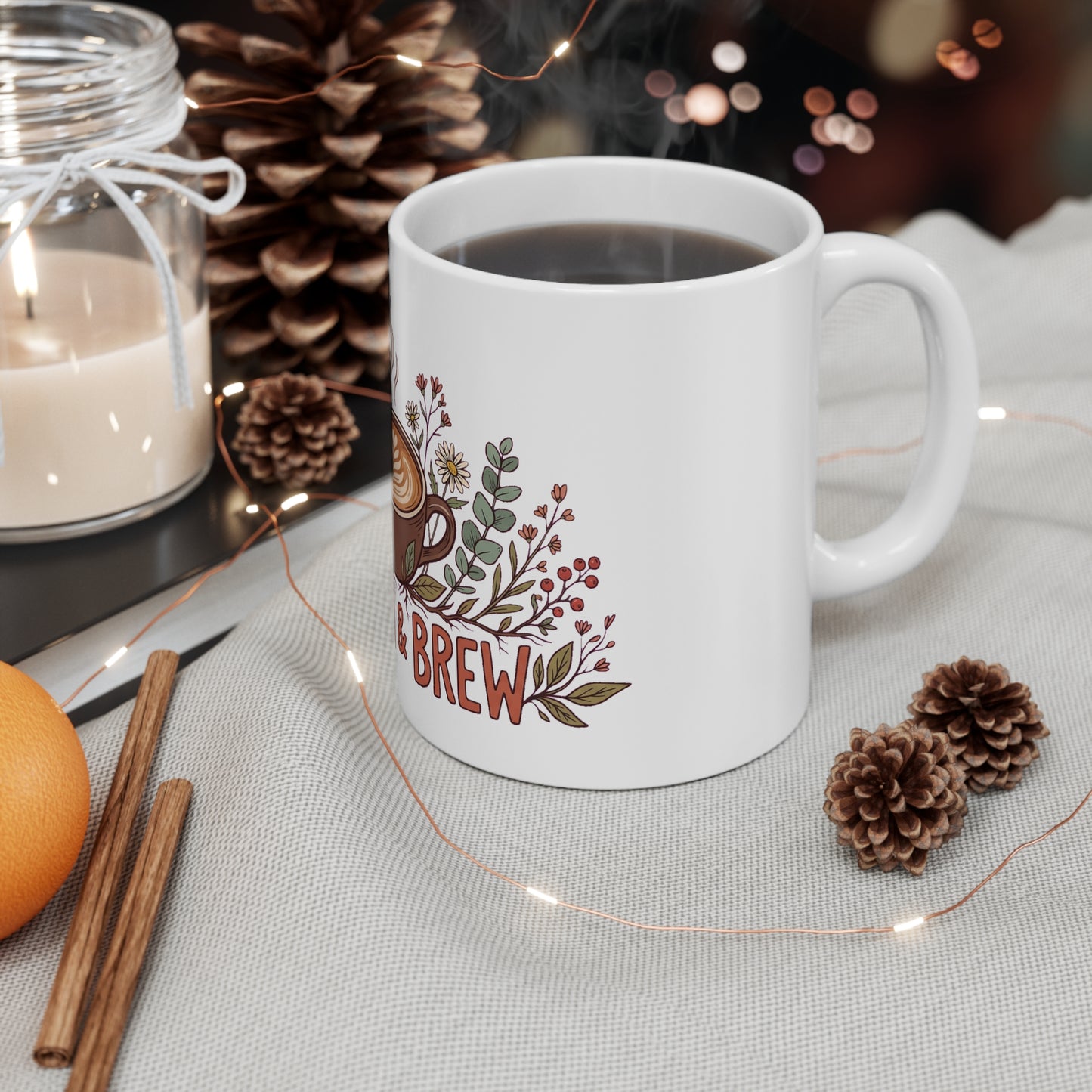 Bloom & Brew Rose Botanical Latte - Mug 11oz