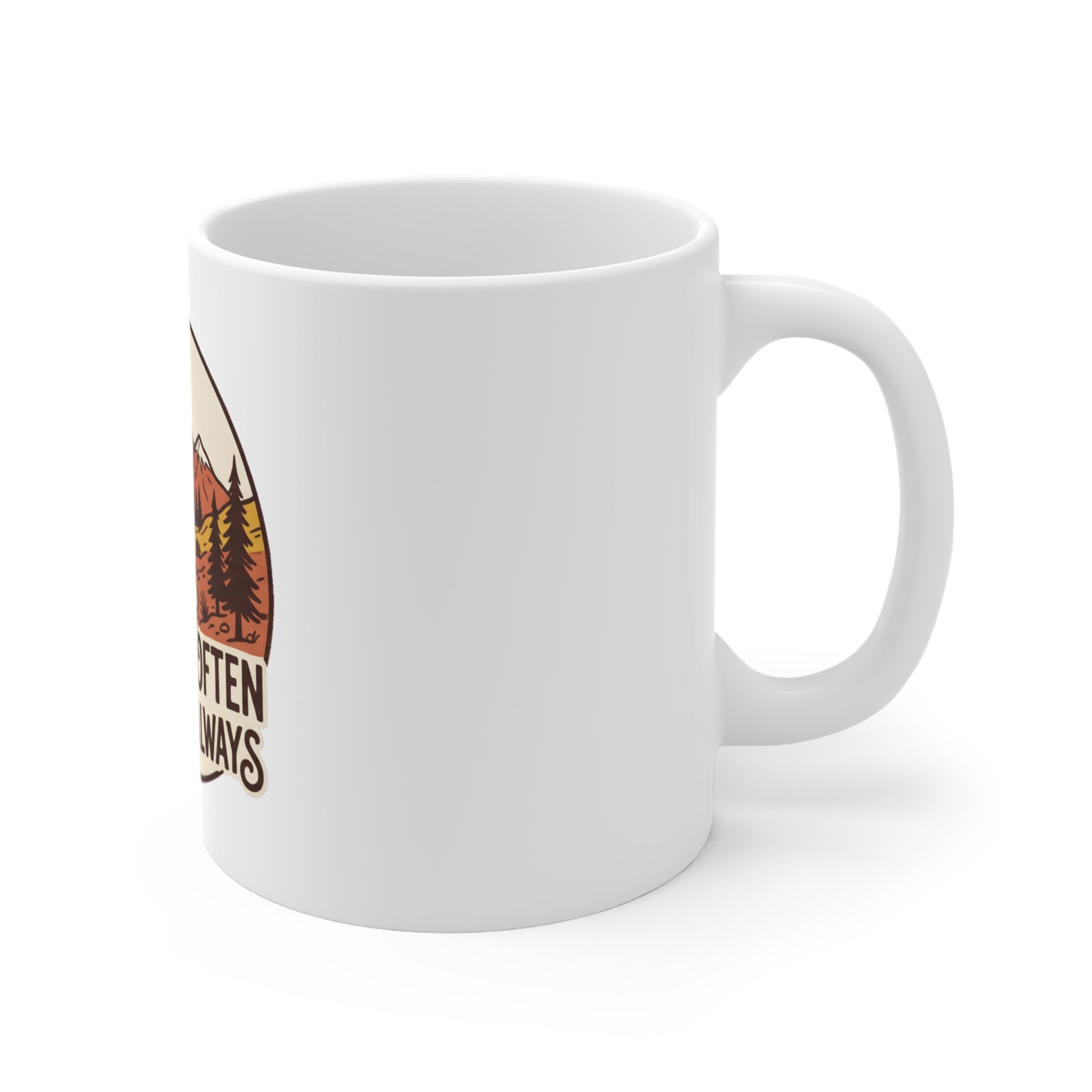 Original hand-drawn designs inspired by nature and the outdoors, from Evergreen Tees. The Wander Often Wonder Always design, made to order by Evergreen Tees.