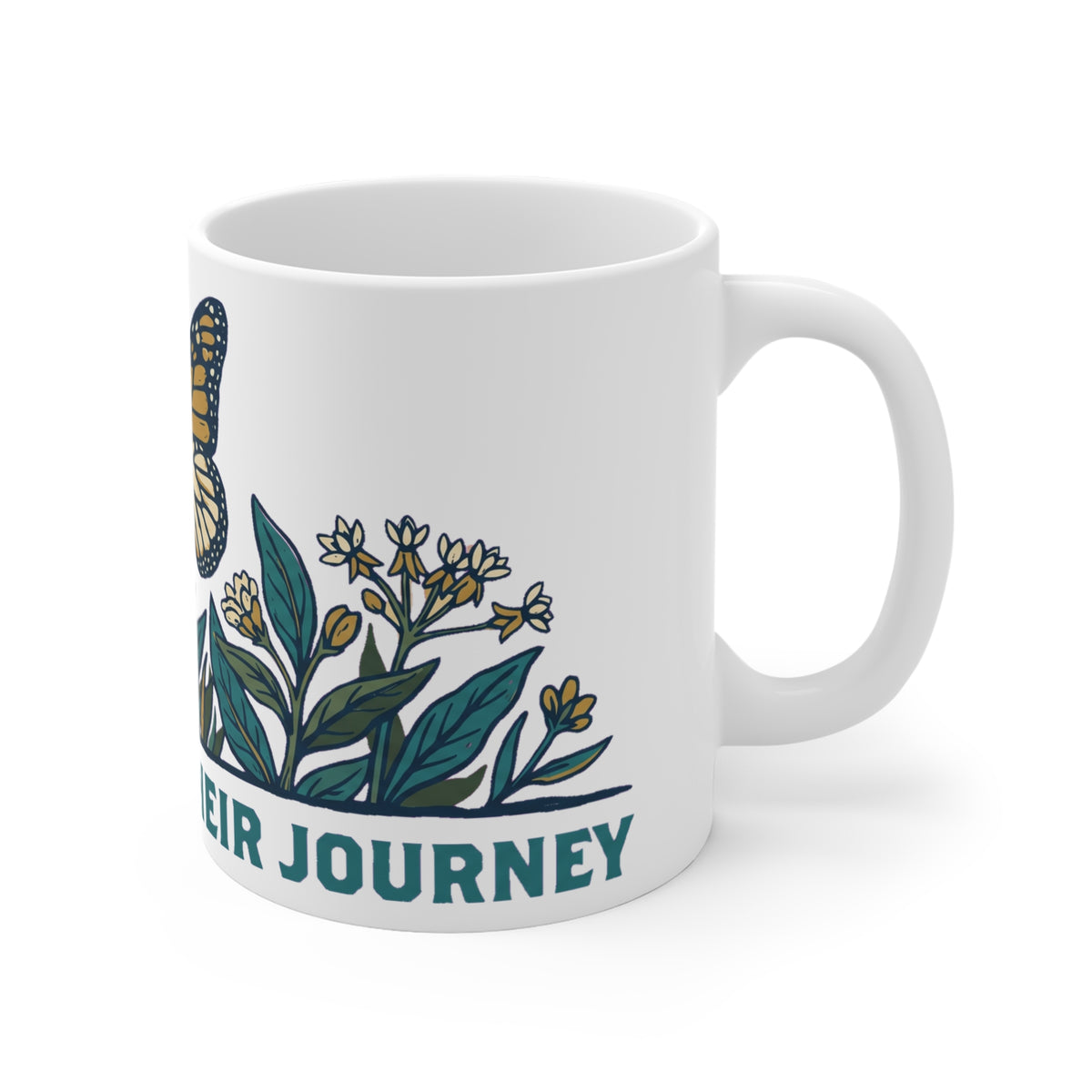 Stewards of Their Journey Monarch & Milkweed - Mug 11oz