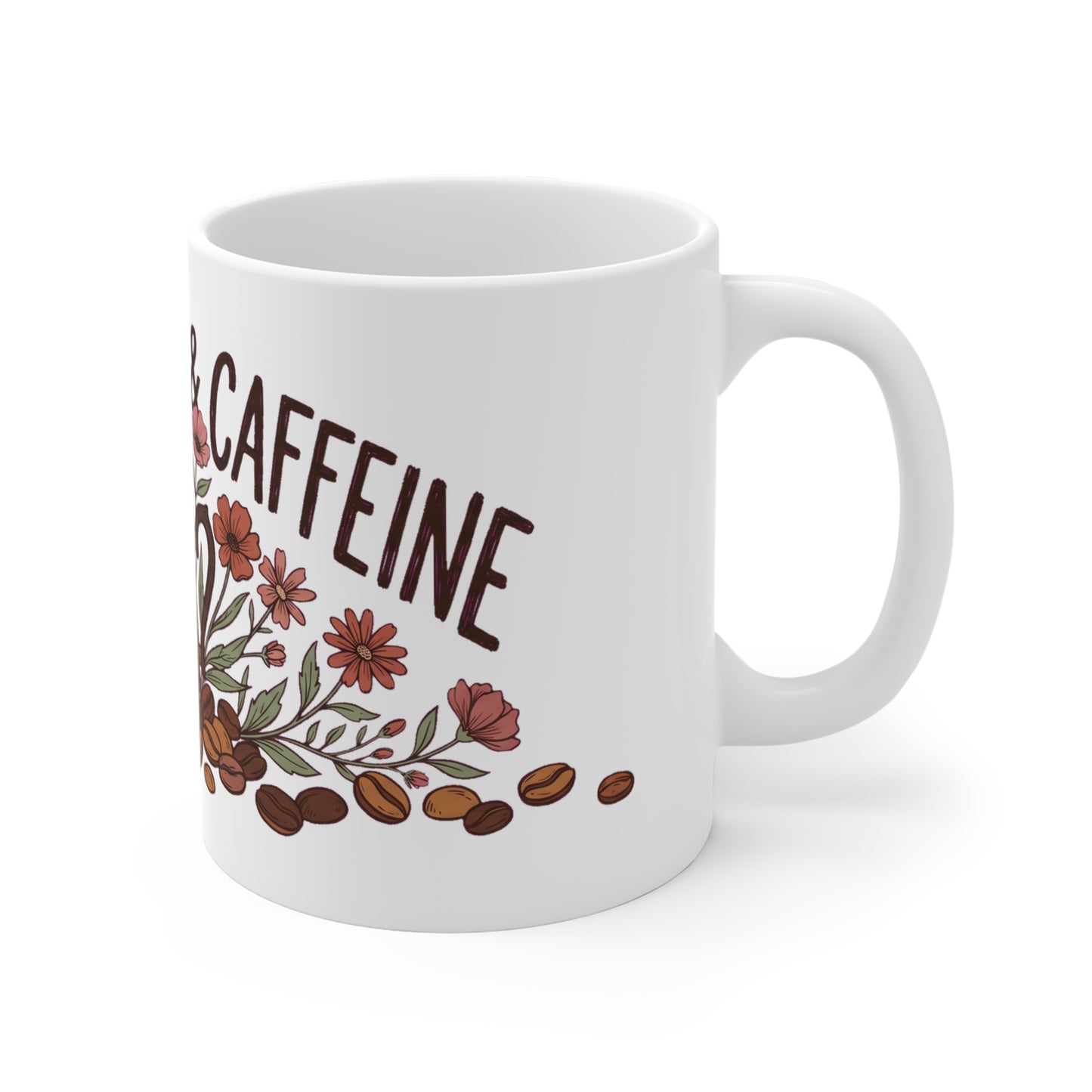Wildflowers & Caffeine Cosmos Coffee Pot - Mug 11oz