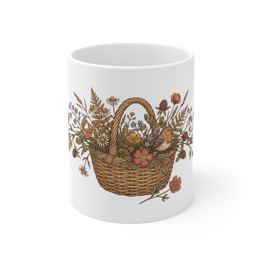 Discover nature graphic apparel inspired by forests, mountains, and outdoor adventure. Printed on demand just for you. The Robin & Wild Rose Cottage Basket…