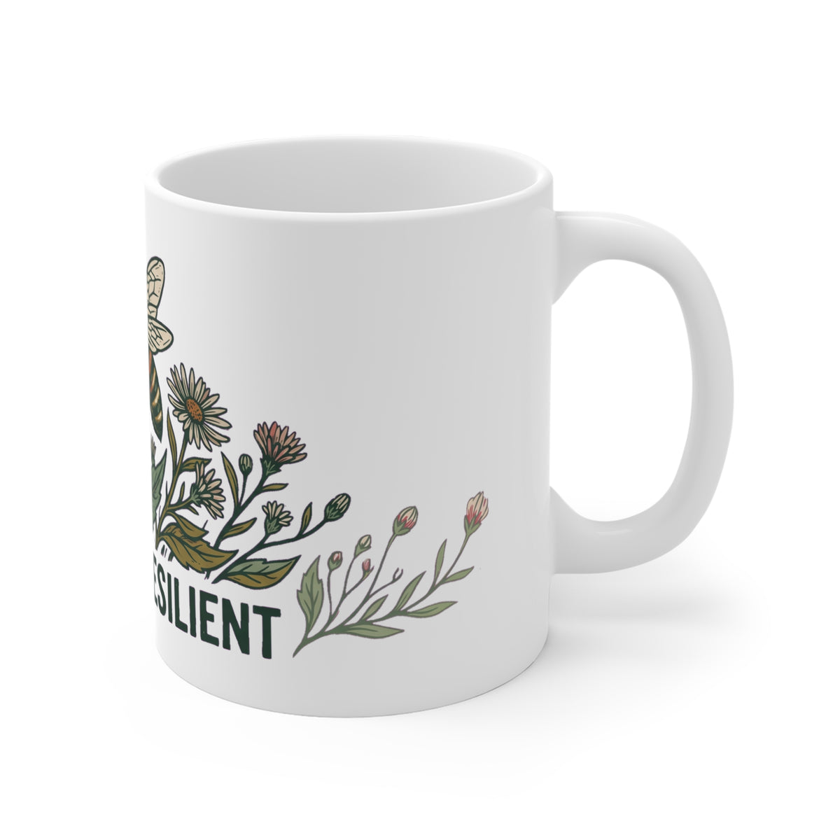 Rooted & Resilient Coneflower Bee Meadow - Mug 11oz