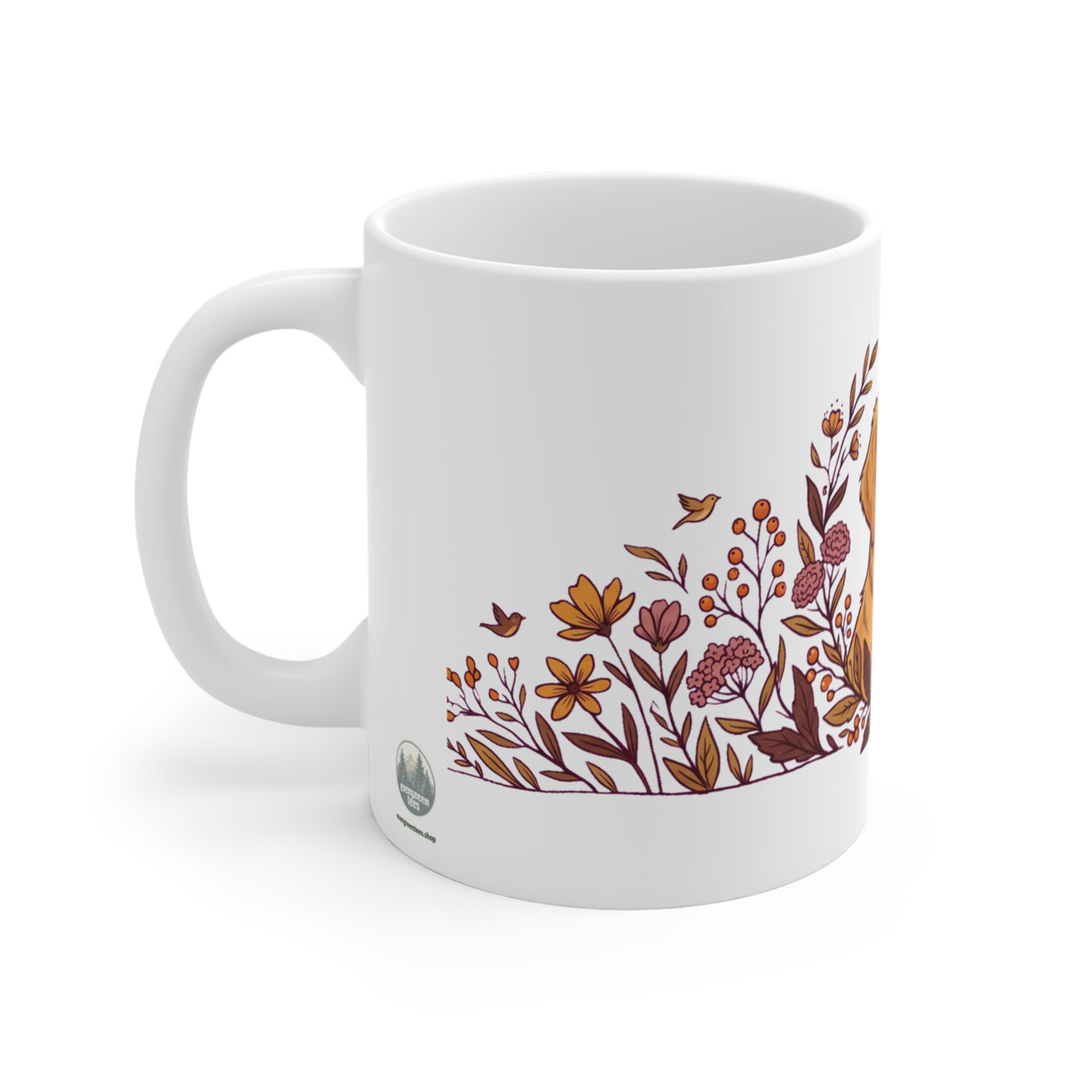 Golden Retriever in Wildflower Meadow - Mug 11oz