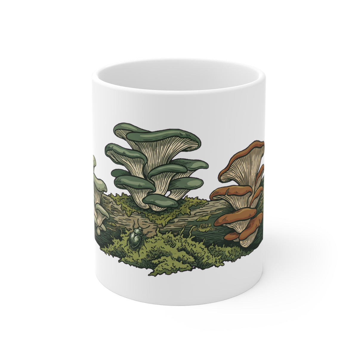 Oyster Mushroom Log Forage - Mug 11oz