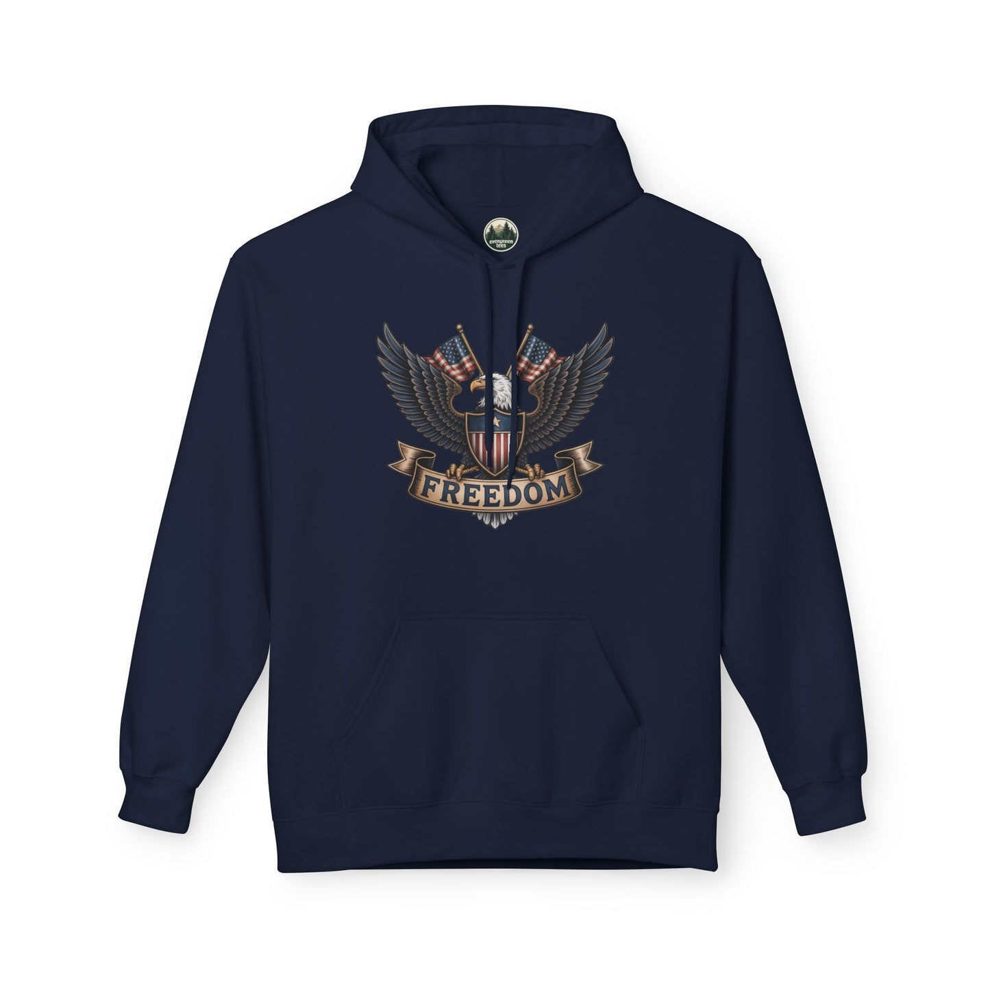 Freedom Eagle - Unisex Midweight Softstyle Fleece Hoodie