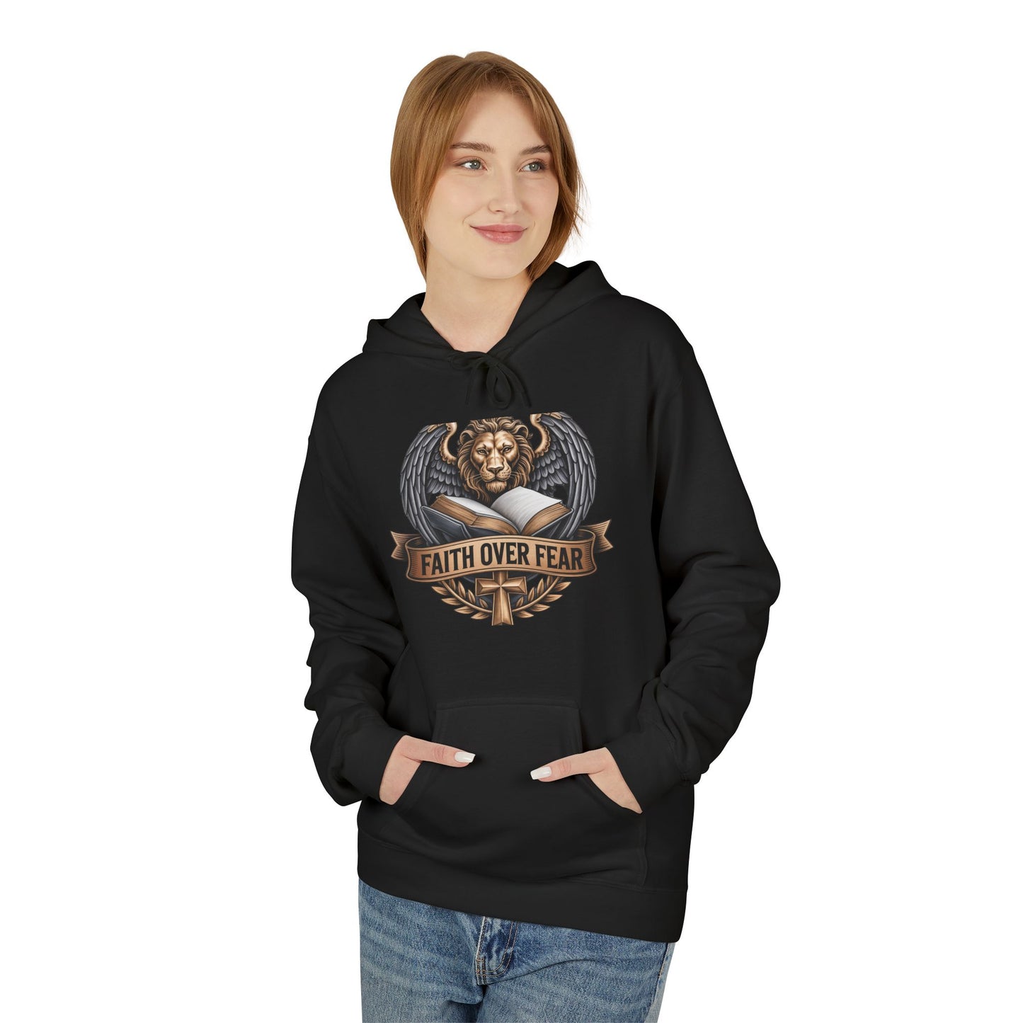 Faith Over Fear - Unisex Midweight Softstyle Fleece Hoodie