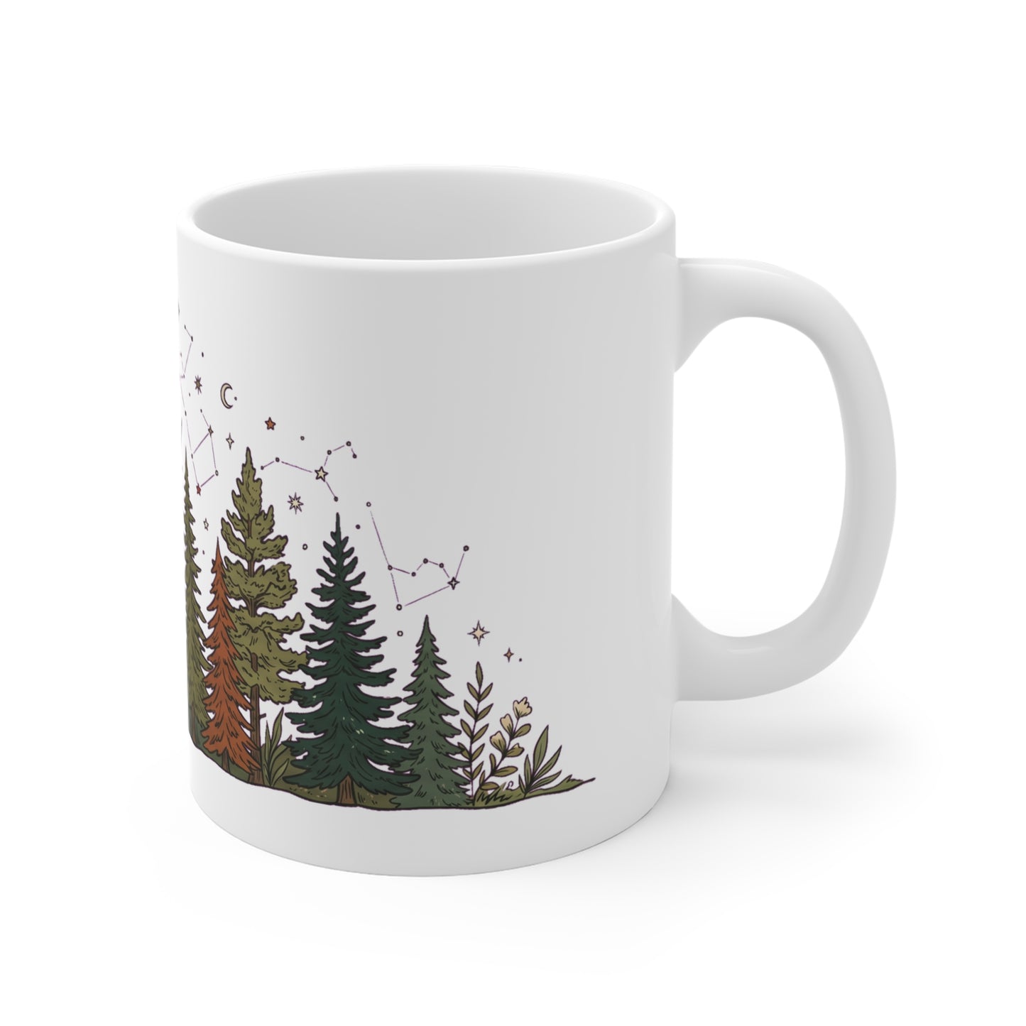 Discover nature graphic apparel inspired by forests, mountains, and outdoor adventure. Printed on demand just for you. The Celestial Pine Forest Night design,…