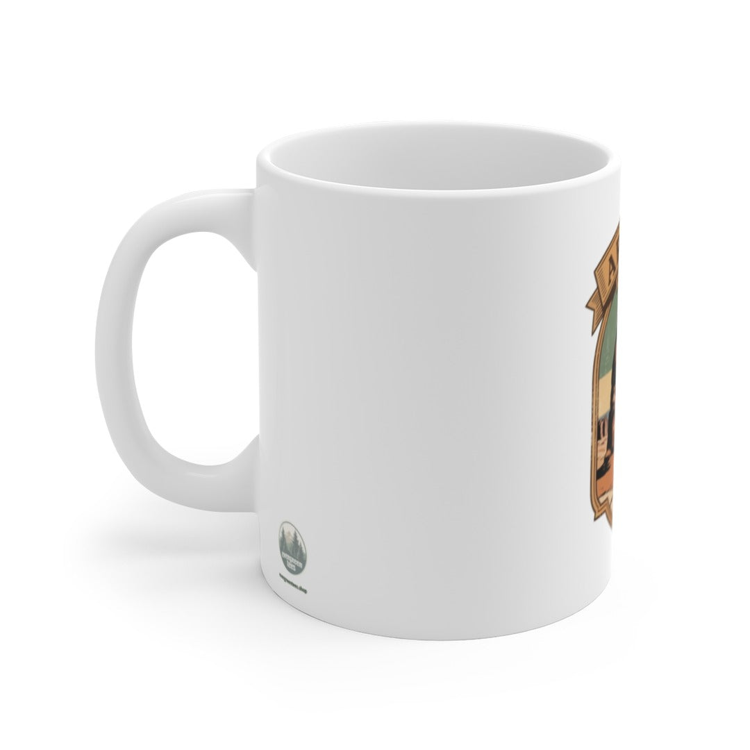 Details 11oz white ceramic with a comfortable C-handle Vivid, fade-resistant print that holds up wash after wash Dishwasher and microwave safe A thoughtful,…