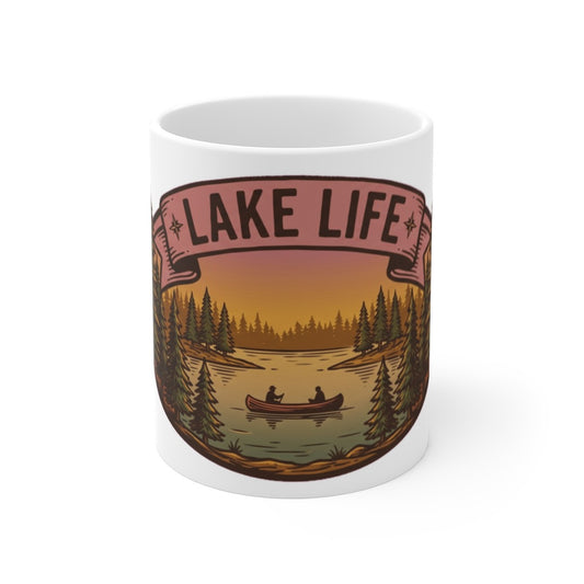 Wildflower Country, by the Cupful Hand-drawn botanicals with a soft vintage texture, wrapped around a classic 11oz ceramic mug. A little meadow for the morning…