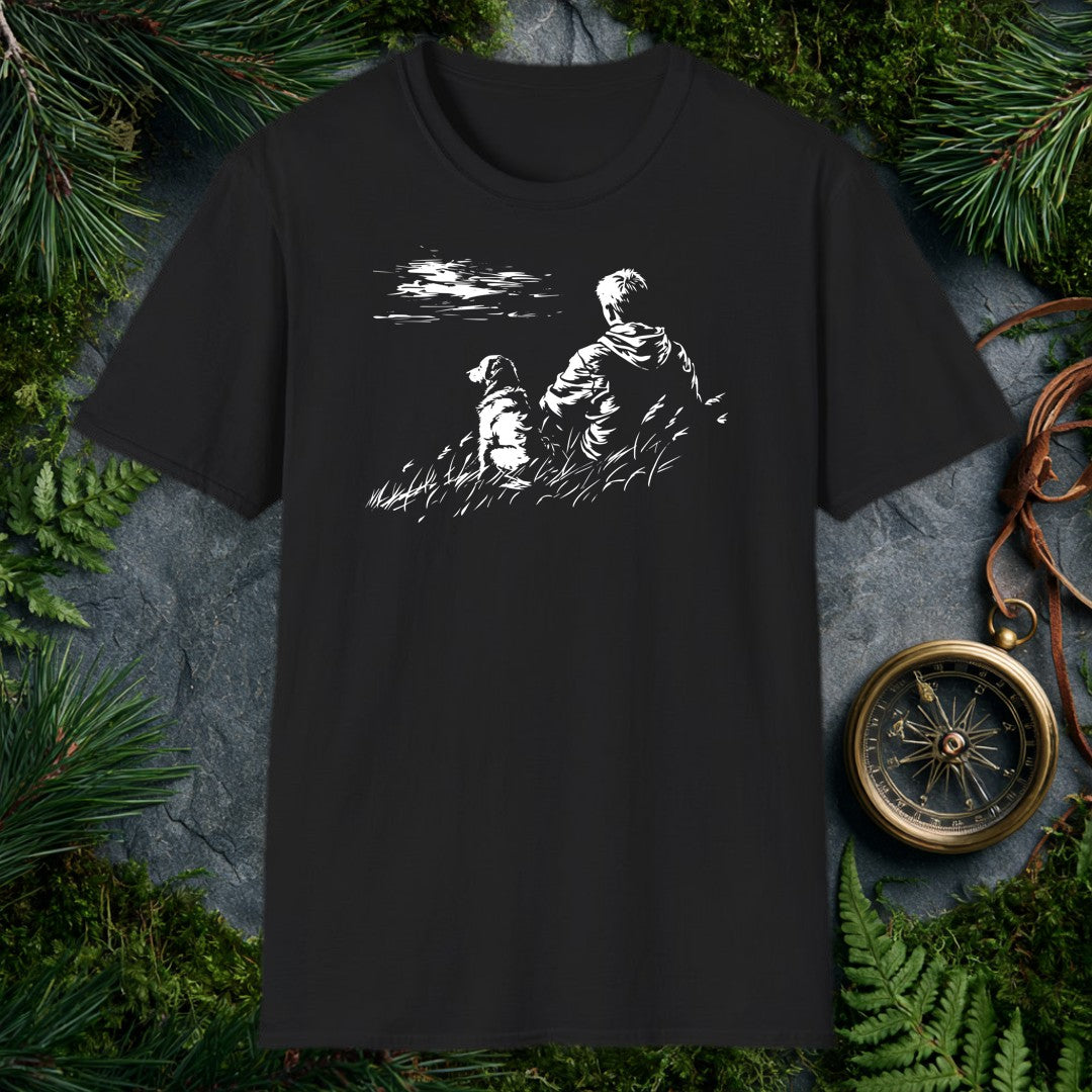 A kid and his dog sit side by side in tall grass, both watching something out across the water — the quiet kind of afternoon you don't forget. For anyone who…