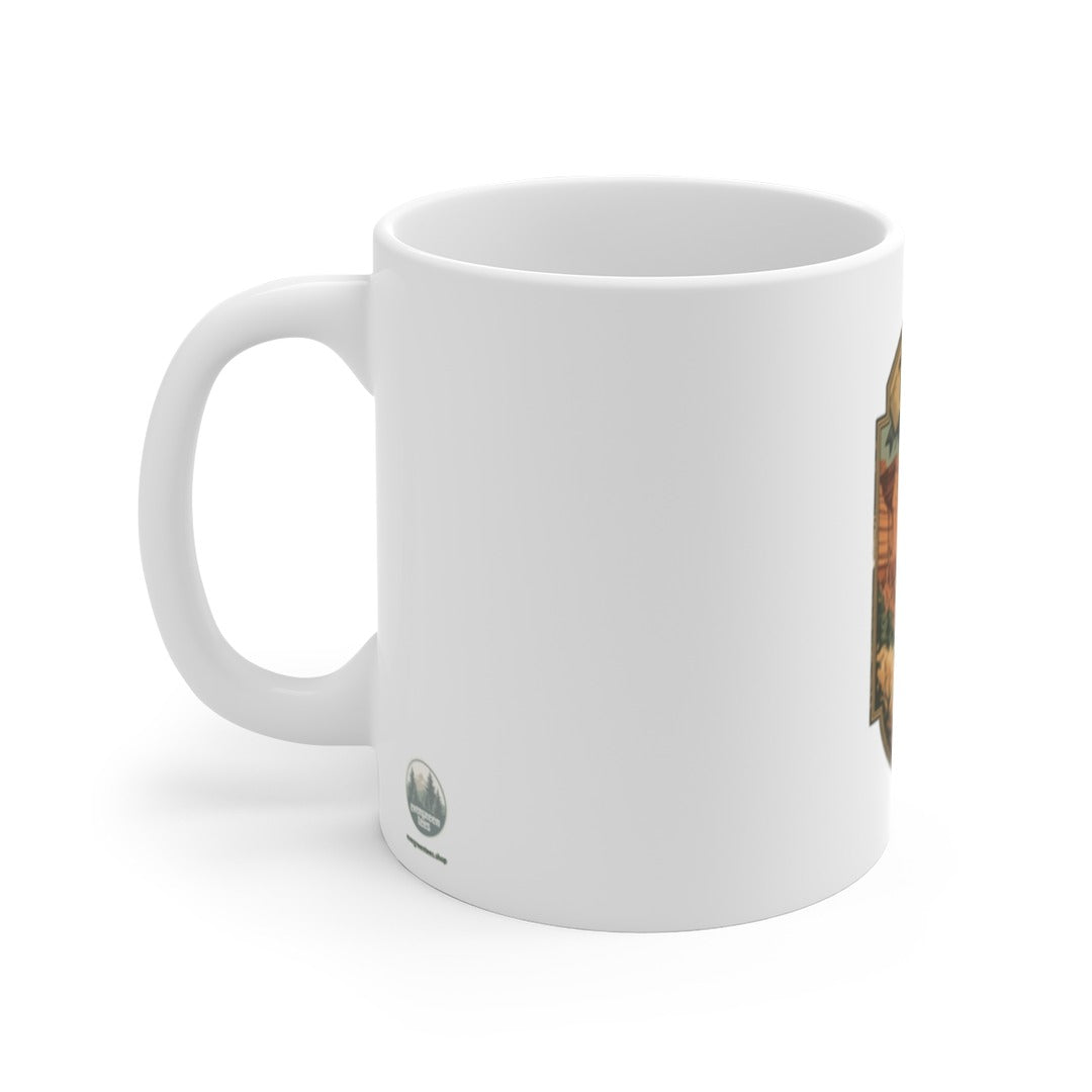 Details 11oz white ceramic with a comfortable C-handle Vivid, fade-resistant print that holds up wash after wash Dishwasher and microwave safe A thoughtful,…